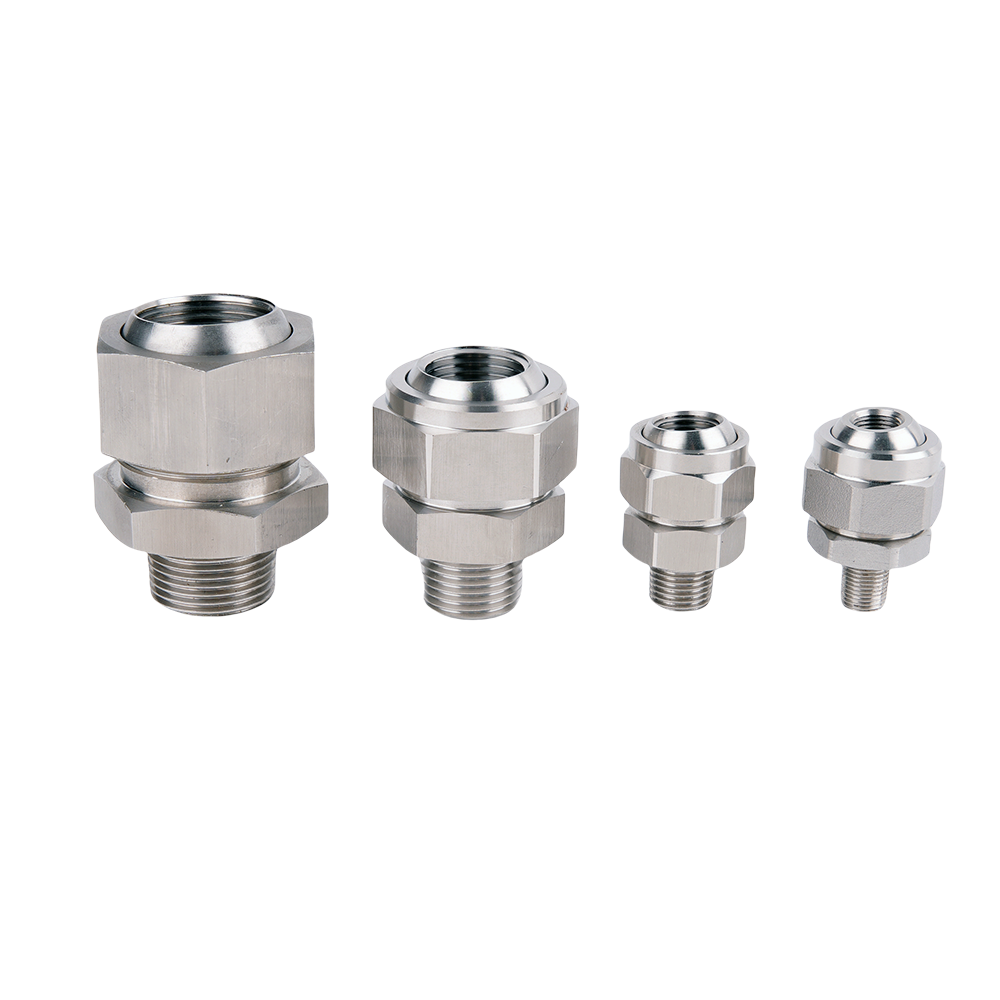 YS 155 Stainless Steel Adjustable Ball Fittings, Adjustable Swivel Ball Joints, 45 Degree Angle of Adjustment,155 Series